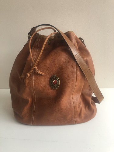 Vintage italian tan - italian, leather
