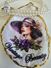 Vintage Beauty Woman Oyster