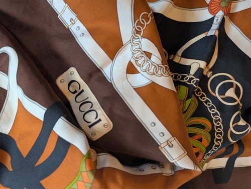 Gucci silk scarf vintage - silk,