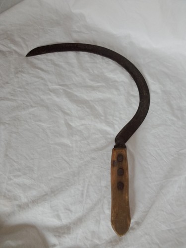 Vintage farm tool hand sickle - farm,