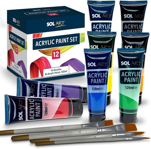 Sol 12pk acrylic paint - 12pk, set