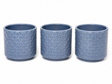 Anthropologie planter set blue - planter,