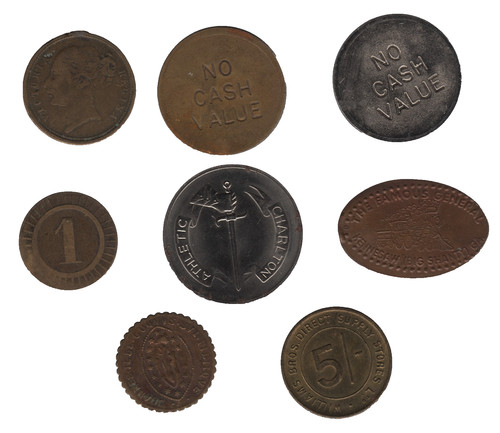 Old tokens bulk lot - tokens, –