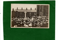 Real Photo Postcard War Memorial St Mary's Church Nelson in Lancashire C.1920