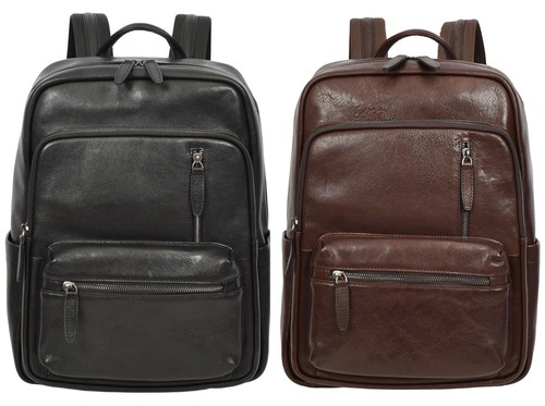 Real leather backpack - leather,