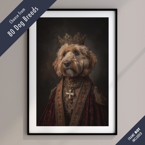 Royal dog portrait print - print, –