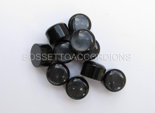 Accordion buttons black pearl - accordion,