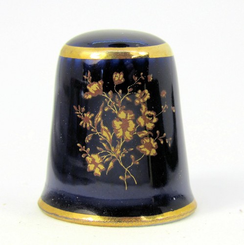 Collectable bone china thimble - bone,