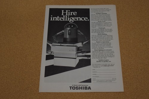 80s vintage print - print, toshiba