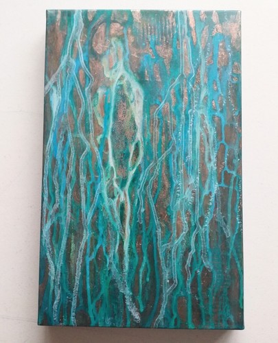 Original abstract copper - original,