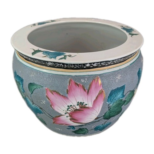 Vintage chinese fish bowl - fish,