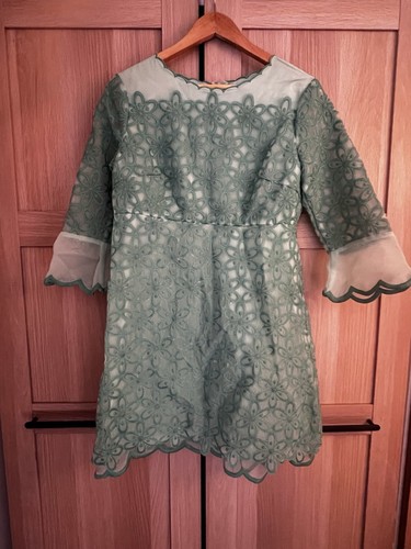 Manoush green floral lace - green,