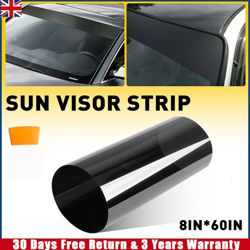 150cm black vinyl visor - 20*150cm,