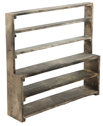 Dolls house rustic large shelf - rustic,