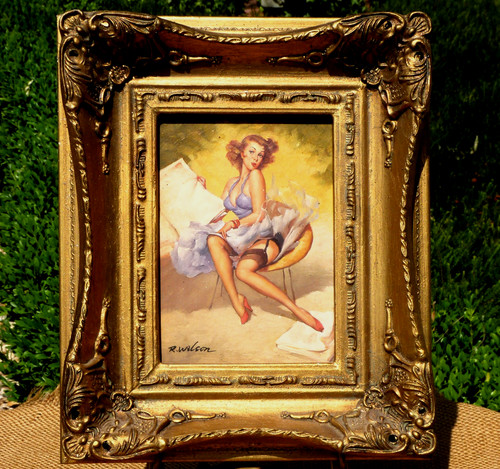 Painting signed wilson gold - signed,