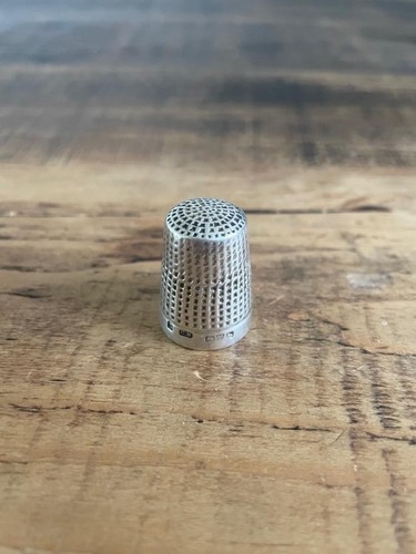 Sterling silver thimble - silver,