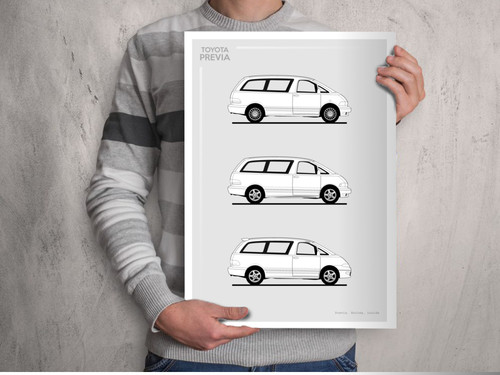 Poster toyota previa - -,