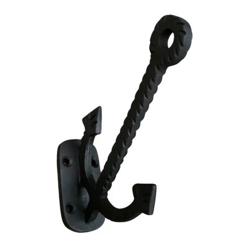 Hook black cast - black, iron