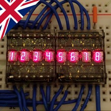 ?? 2pcs HPDL-1414 alphanumeric red 17-segment LED bubble display,retro vintage