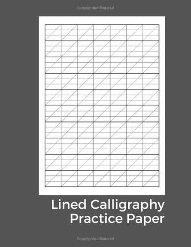 Lined calligraphy practice - calligraphy,