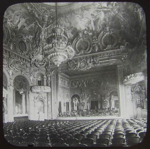 Glass magic lantern slide - glass,