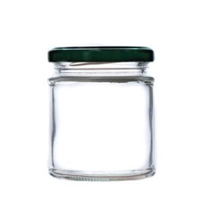 Round glass jam jars 190ml - glass,