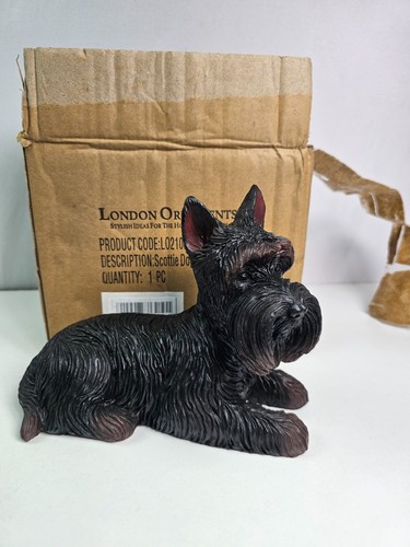 Laying scottie dog ornament - scottie,