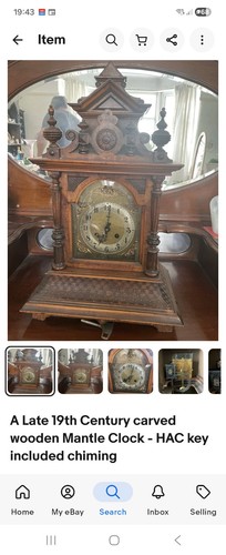 Antique hac wooden case - hac,