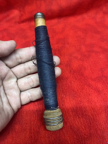 Vintage wooden spool bobbin - vintage,