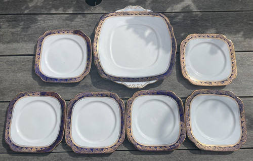 Vintage roslyn china - vintage, cobalt