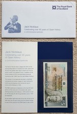 JACK NICKLAUS £5 SCOTLAND