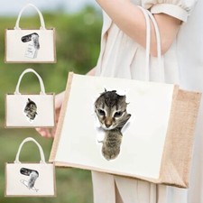Jute Tote Bags with Prints