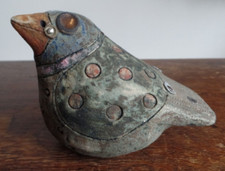 ROSEMARY WREN OXSHOTT STUDIO POTTERY STONEWARE BIRD SCULPTURE