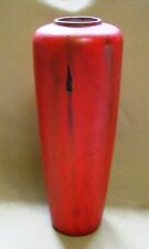 Ruscha Volcano Pottery Vase; Kurt Tschörner Era; Red/Orange