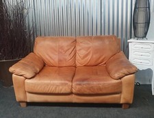 Vintage Analine Premium Quality Leather 2 seater brown sofa