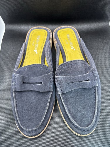 White stuff navy suede - stuff, slip