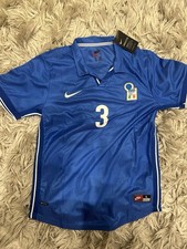 Italy Home Retro 1998 Shirt #3 Maldini Large