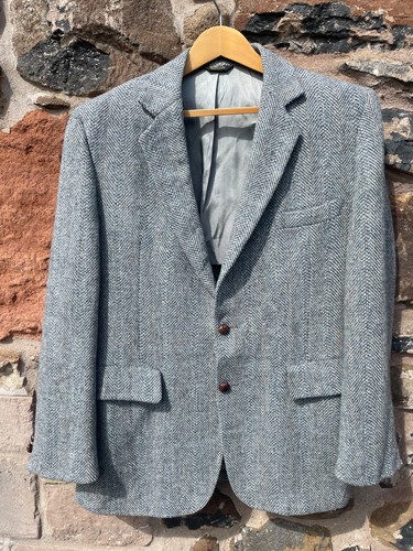 42r harris tweed blazer jacket - 42r,