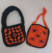 Crochet Halloween Kids Bags - Trick Or Treat/ Spooky Season/ Handmade. Crafts 