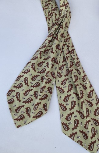 Vintage cravat pale - vintage, sage