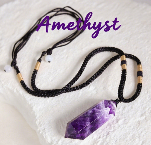 Natural amethyst crystal - natural,