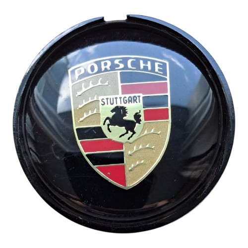 Vintage porsche metal crest - vintage,