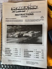 Scalextric 1989 instructions, plus 2 x pick-ups, 4 braids & 1 rear contrate gear