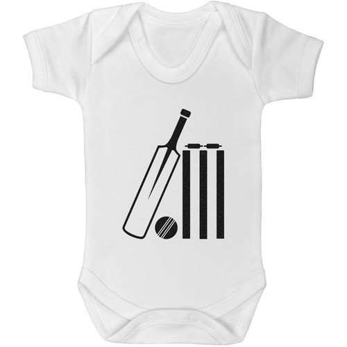 Cricket equipment baby grow - 'cricket,