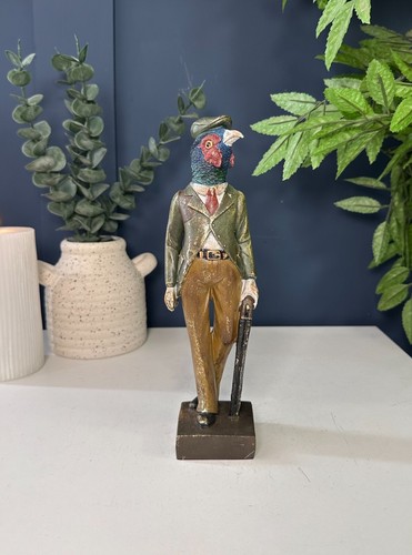 Gentleman pheasant figurine - gentleman,