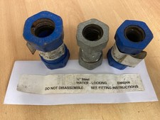 BM0044 Compression fitting water locking pipe connector ½" inch & ¾" repair leak