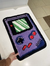 Game Boy Retro Purple Games Console Tufted Rug Funny Rug Cute Carpet
