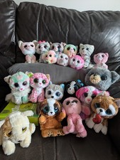 Ty Beanie Boos Bundle X19 Cats And Dogs No Tags Great Condition Most 6" Puffies