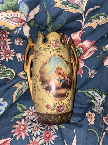 Vintage ceramic vase unusual - ceramic,