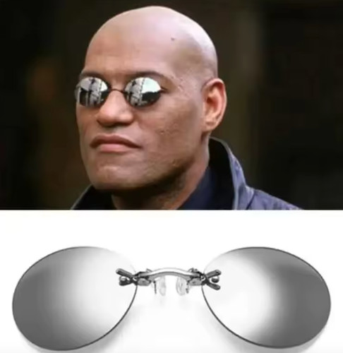 Clip nose glasses round - clip, on